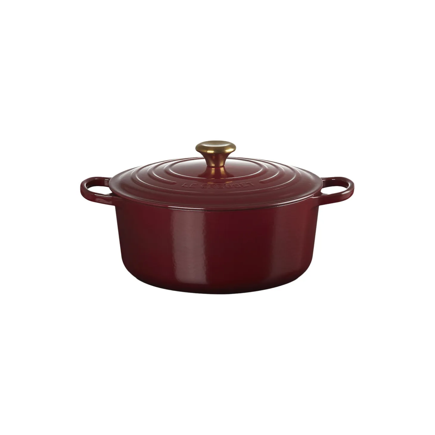 Signature støpejern rund gryte Ø 28 cm, garnet