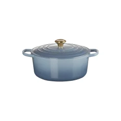 Signature støpejern rund gryte Ø 28 cm, chambray