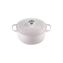 Signature støpejern rund gryte Ø 24 cm, shell pink