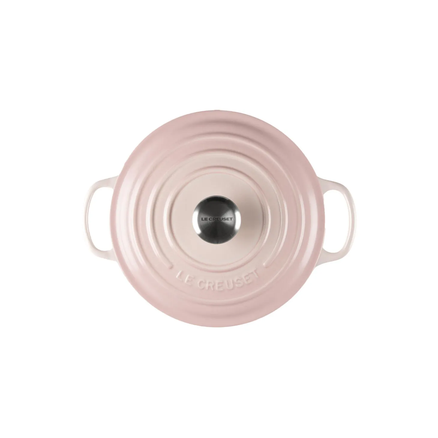 Signature støpejern rund gryte Ø 20 cm, shell pink