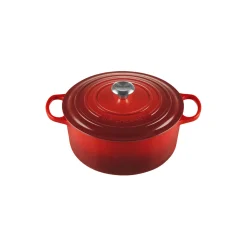 Signature støpejern rund gryte Ø 28 cm, cerise