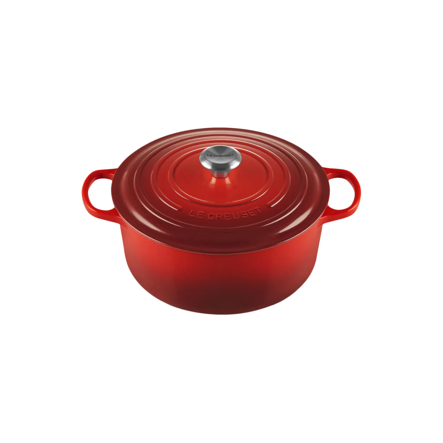 Signature støpejern rund gryte Ø 28 cm, cerise