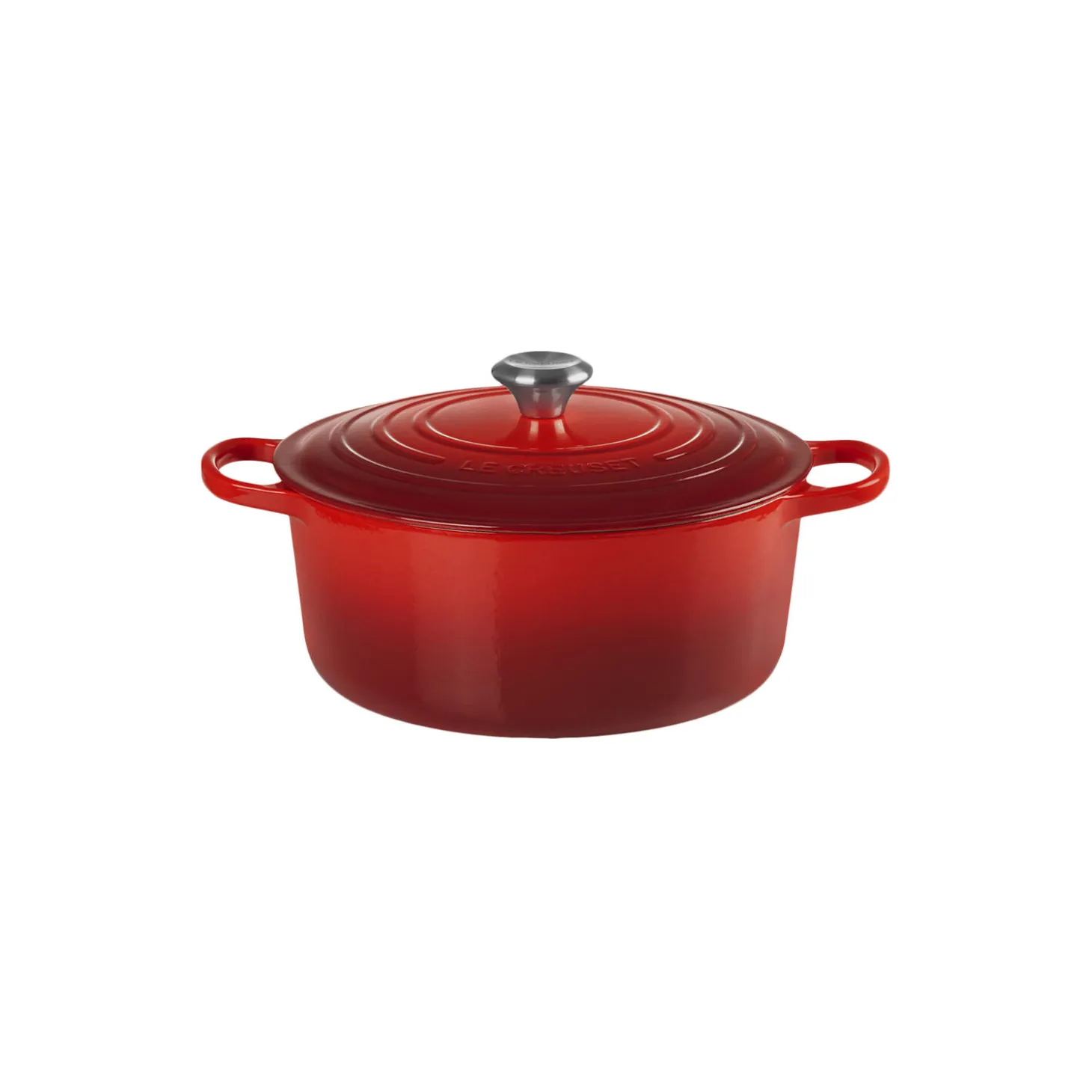 Signature støpejern rund gryte Ø 28 cm, cerise