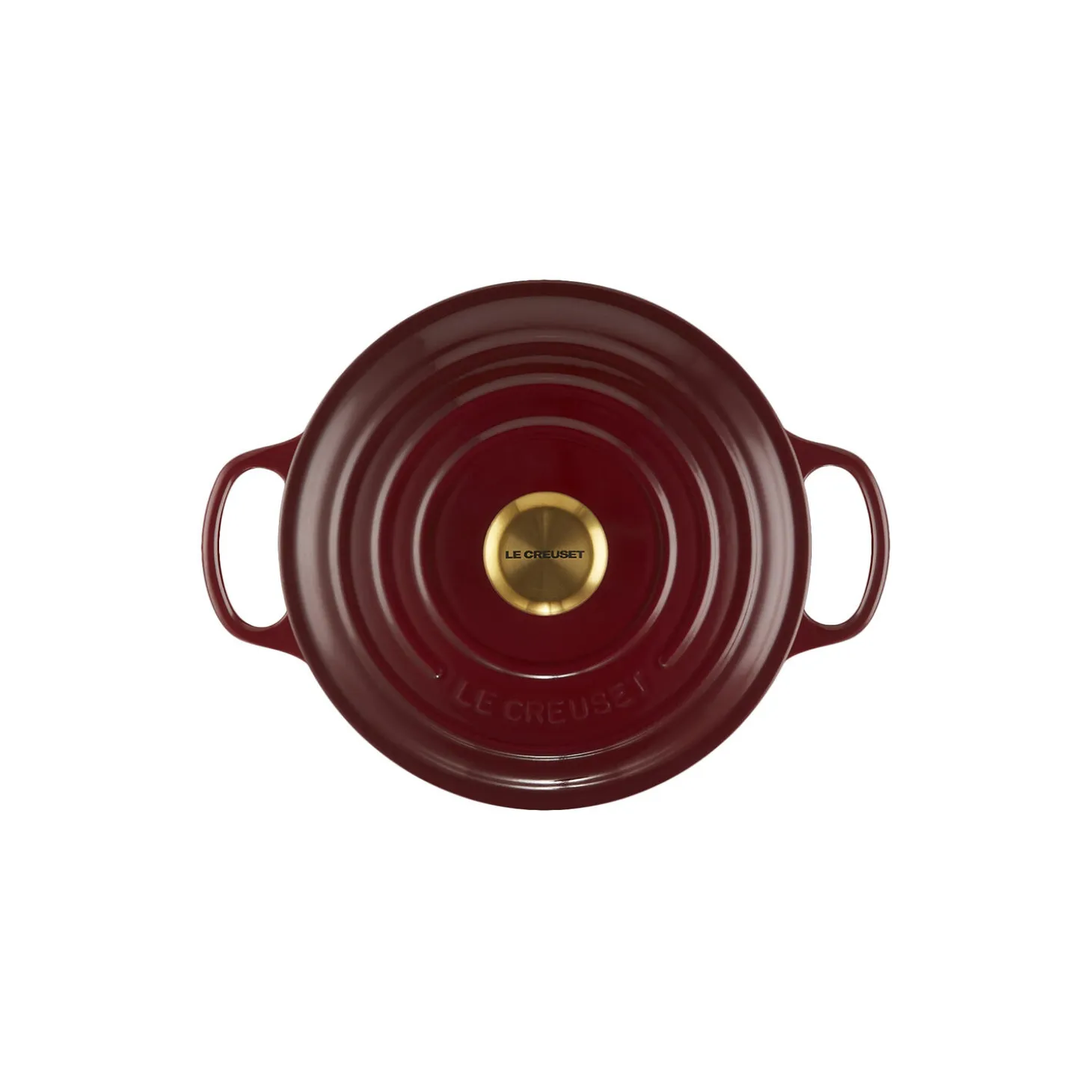 Signature støpejern rund gryte Ø 24 cm, garnet