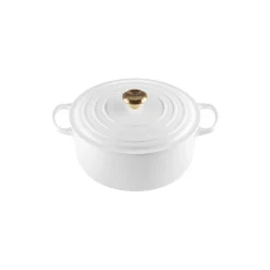 Signature støpejern rund gryte Ø 28 cm, white