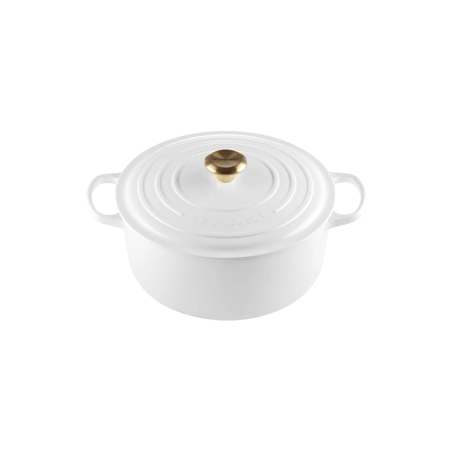 Signature støpejern rund gryte Ø 28 cm, white