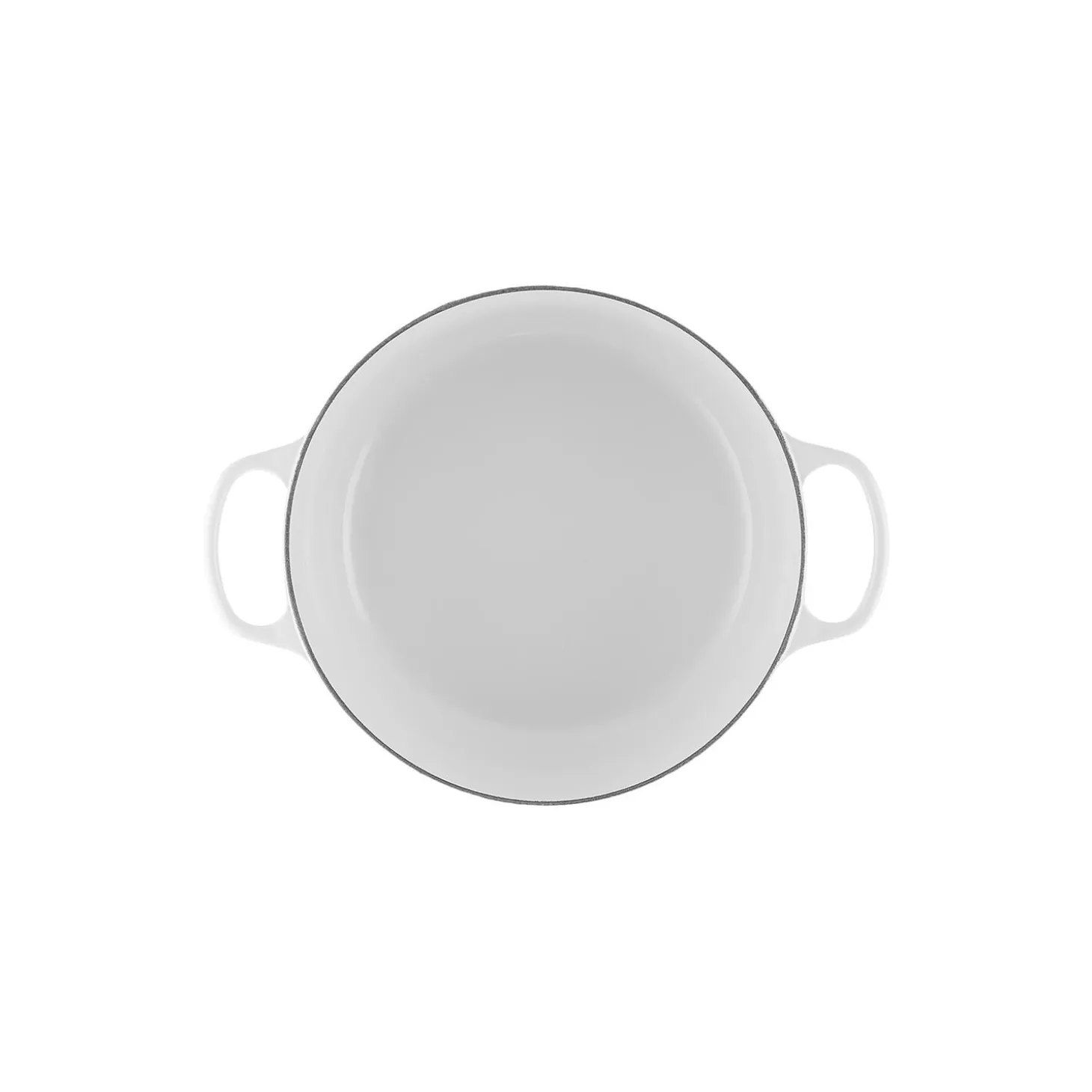 Signature støpejern rund gryte Ø 28 cm, white