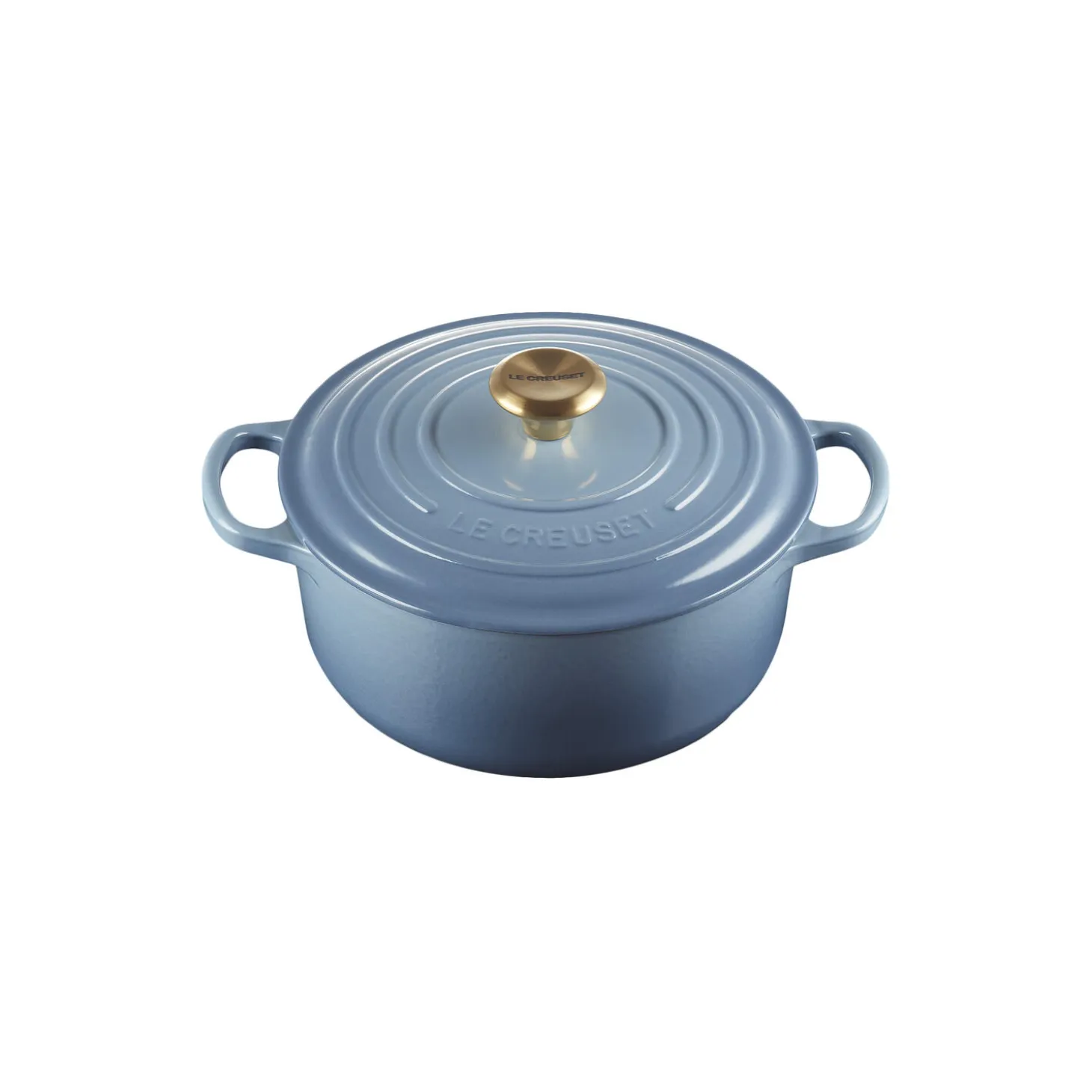 Signature støpejern rund gryte Ø 20 cm, chambray