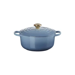 Signature støpejern rund gryte Ø 20 cm, chambray