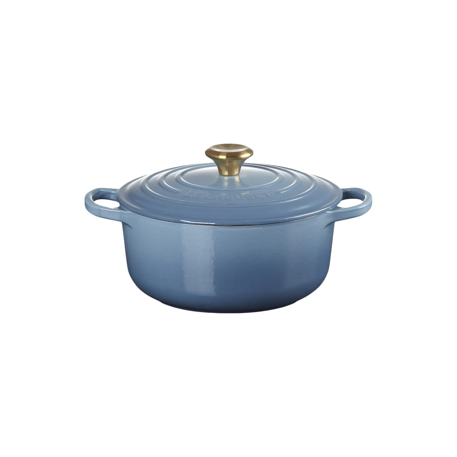 Signature støpejern rund gryte Ø 20 cm, chambray