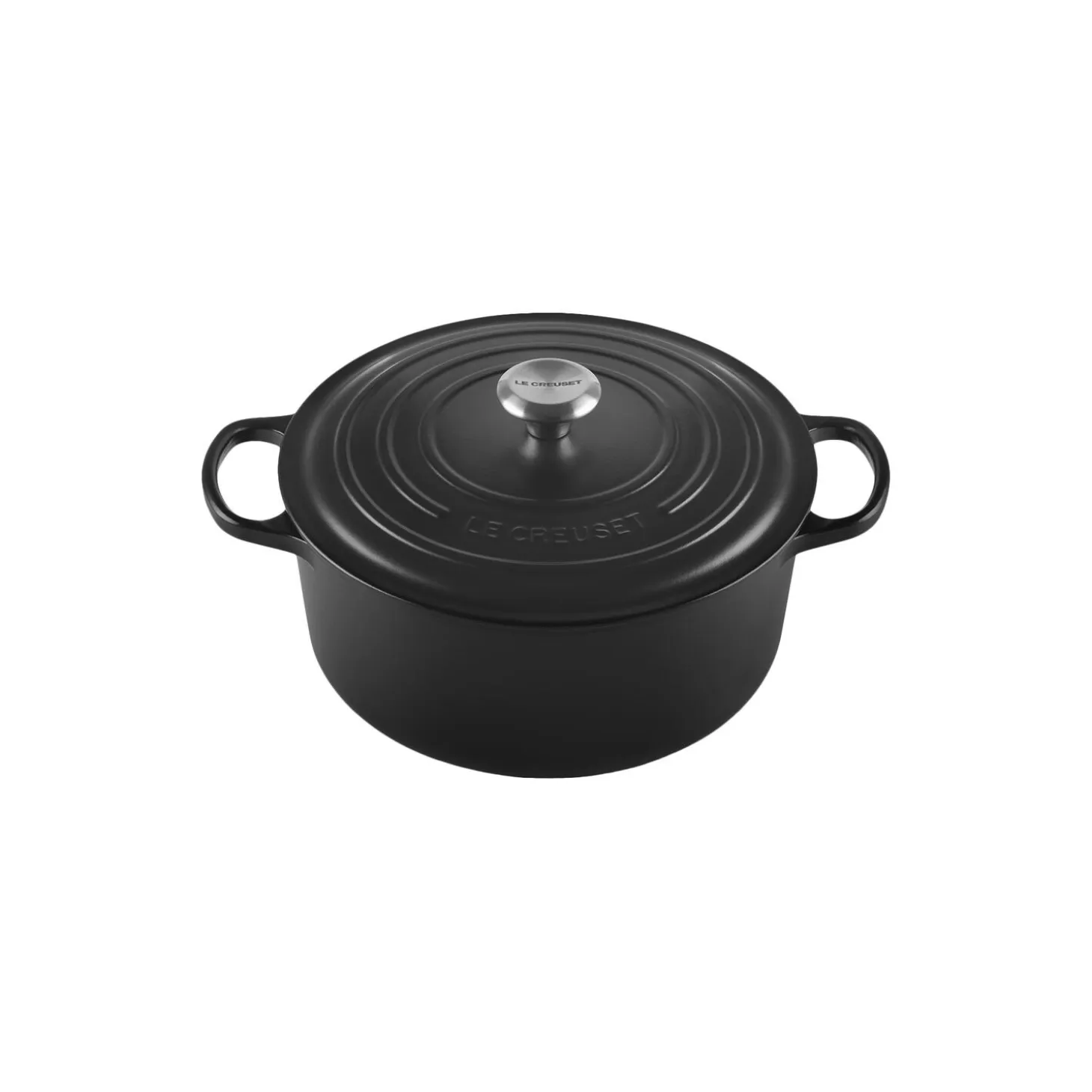Signature støpejern rund gryte Ø 28 cm, matte black