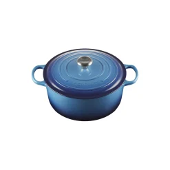 Signature støpejern rund gryte Ø 28 cm, azure blue