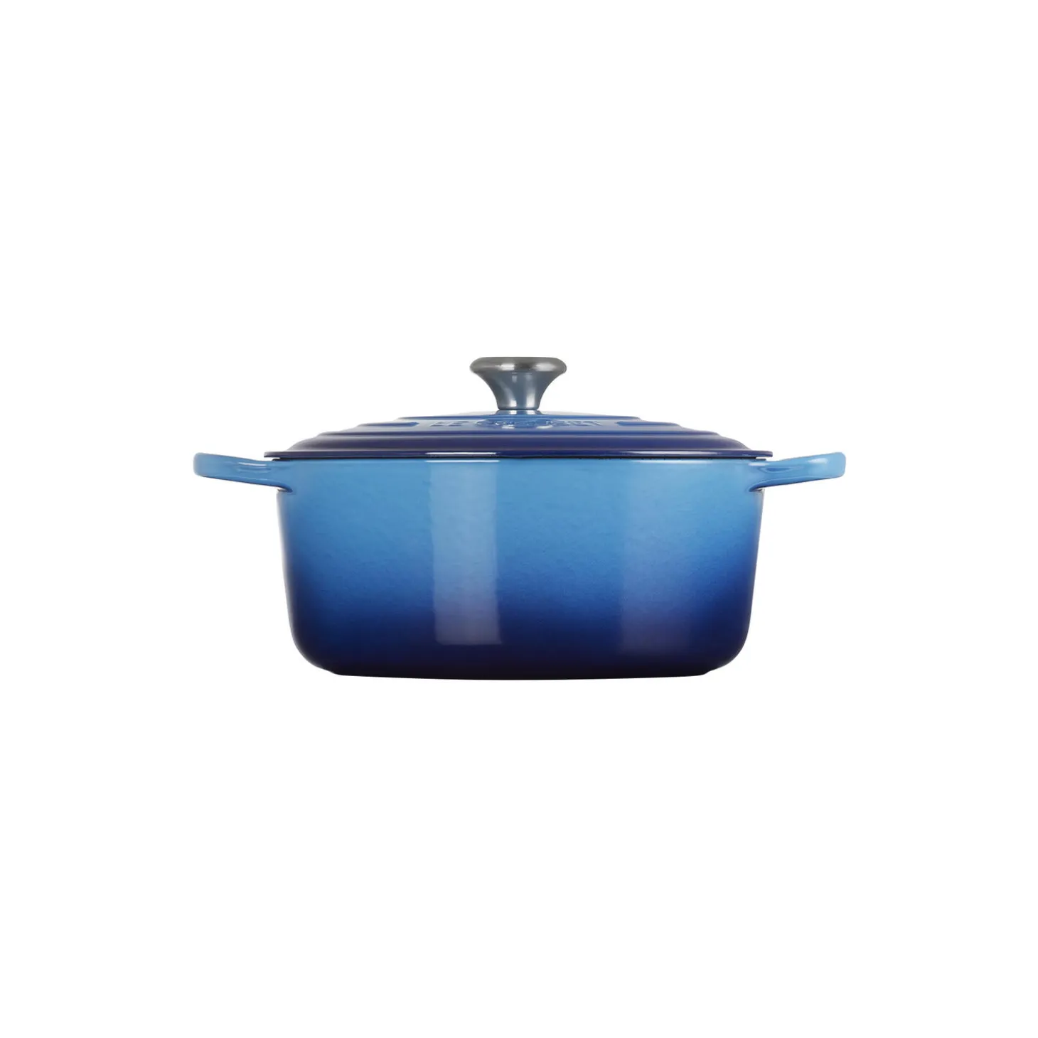 Signature støpejern rund gryte Ø 28 cm, azure blue
