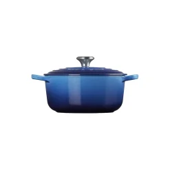 Signature støpejern rund gryte Ø 20 cm, azure blue