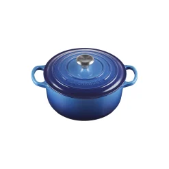 Signature støpejern rund gryte Ø 20 cm, azure blue
