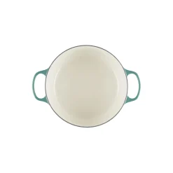 Signature støpejern rund gryte Ø 28 cm, bleu riviera