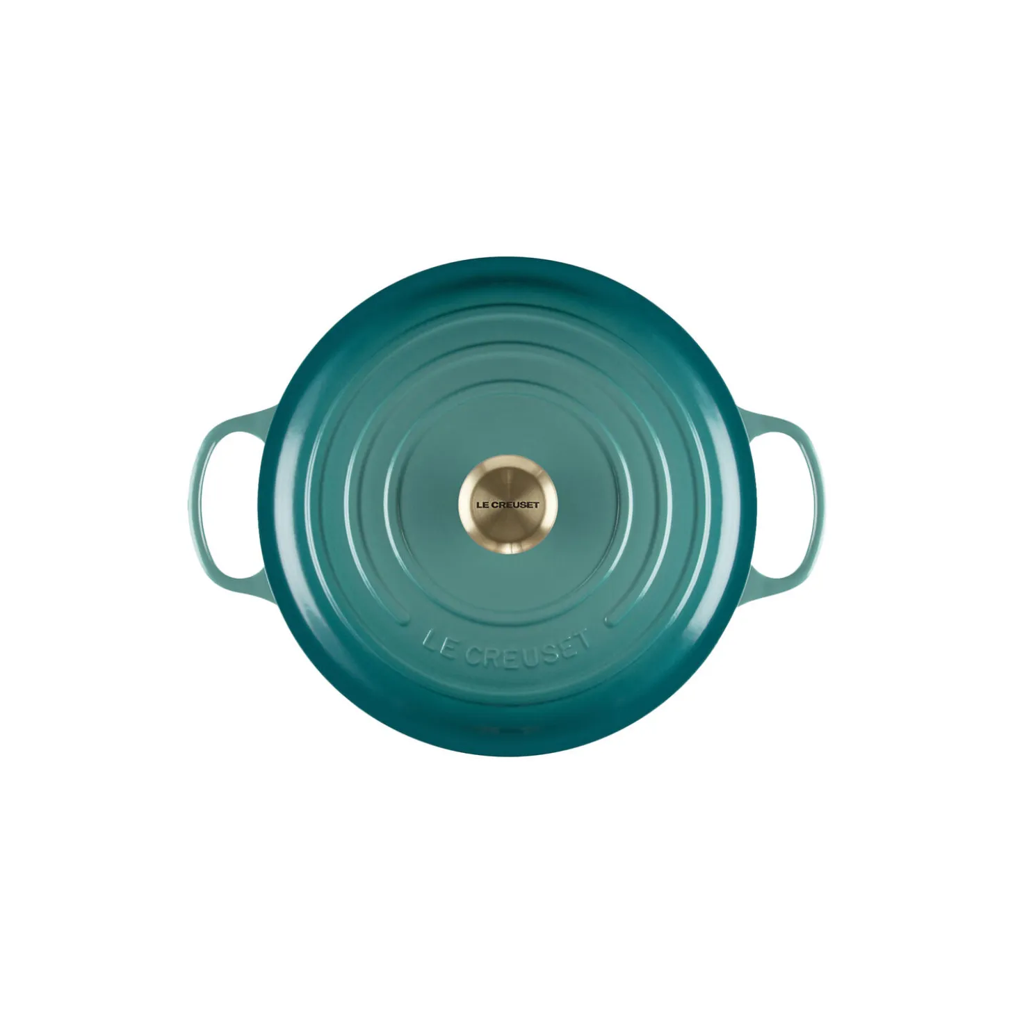 Signature støpejern rund gryte Ø 28 cm, bleu riviera