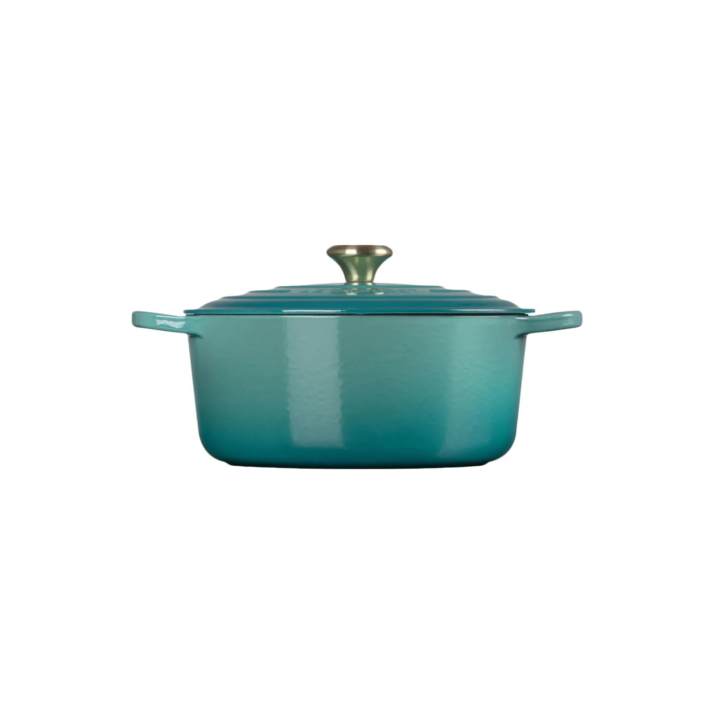 Signature støpejern rund gryte Ø 28 cm, bleu riviera