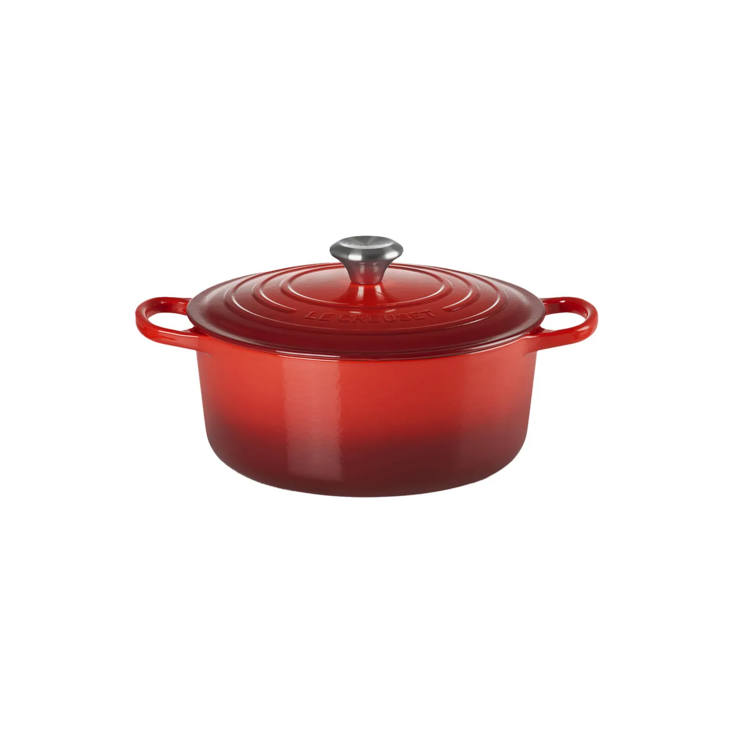 Signature støpejern rund gryte Ø 26 cm, cerise