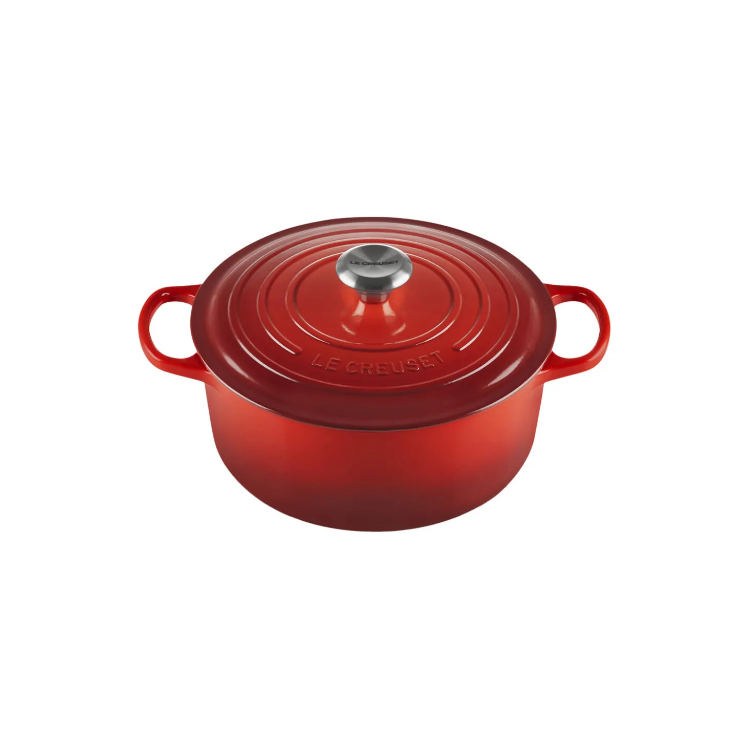 Signature støpejern rund gryte Ø 26 cm, cerise