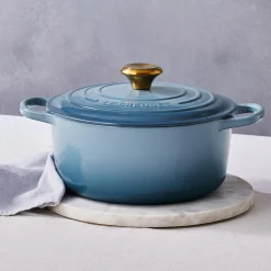 Signature støpejern rund gryte Ø 24 cm, chambray
