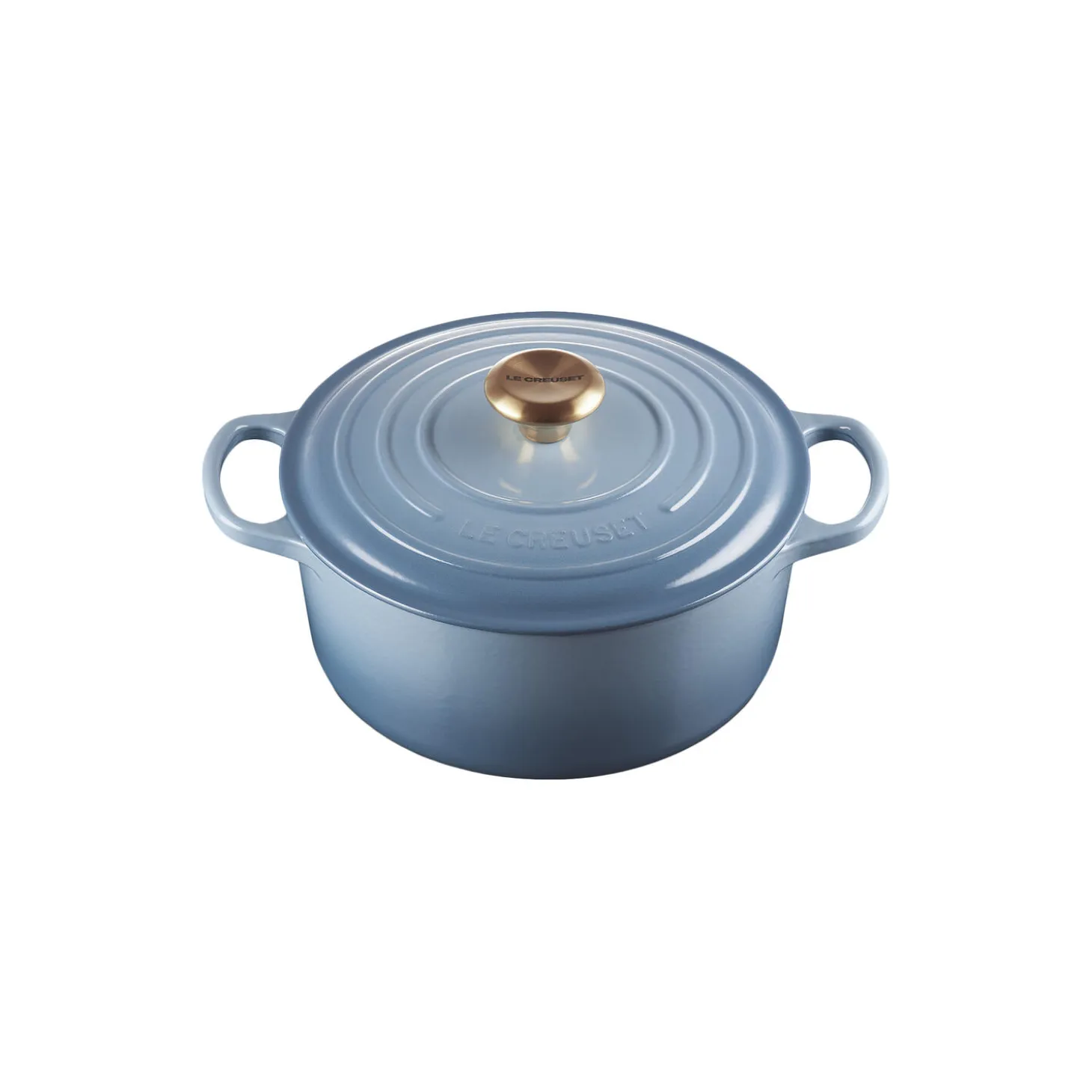 Signature støpejern rund gryte Ø 24 cm, chambray