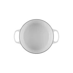 Signature støpejern rund gryte Ø 24 cm, white