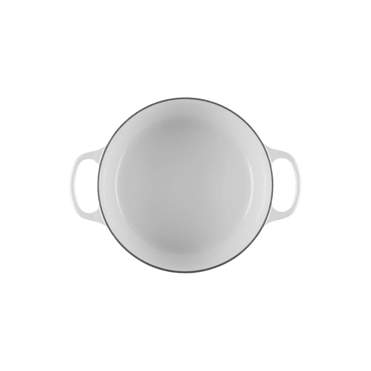 Signature støpejern rund gryte Ø 24 cm, white