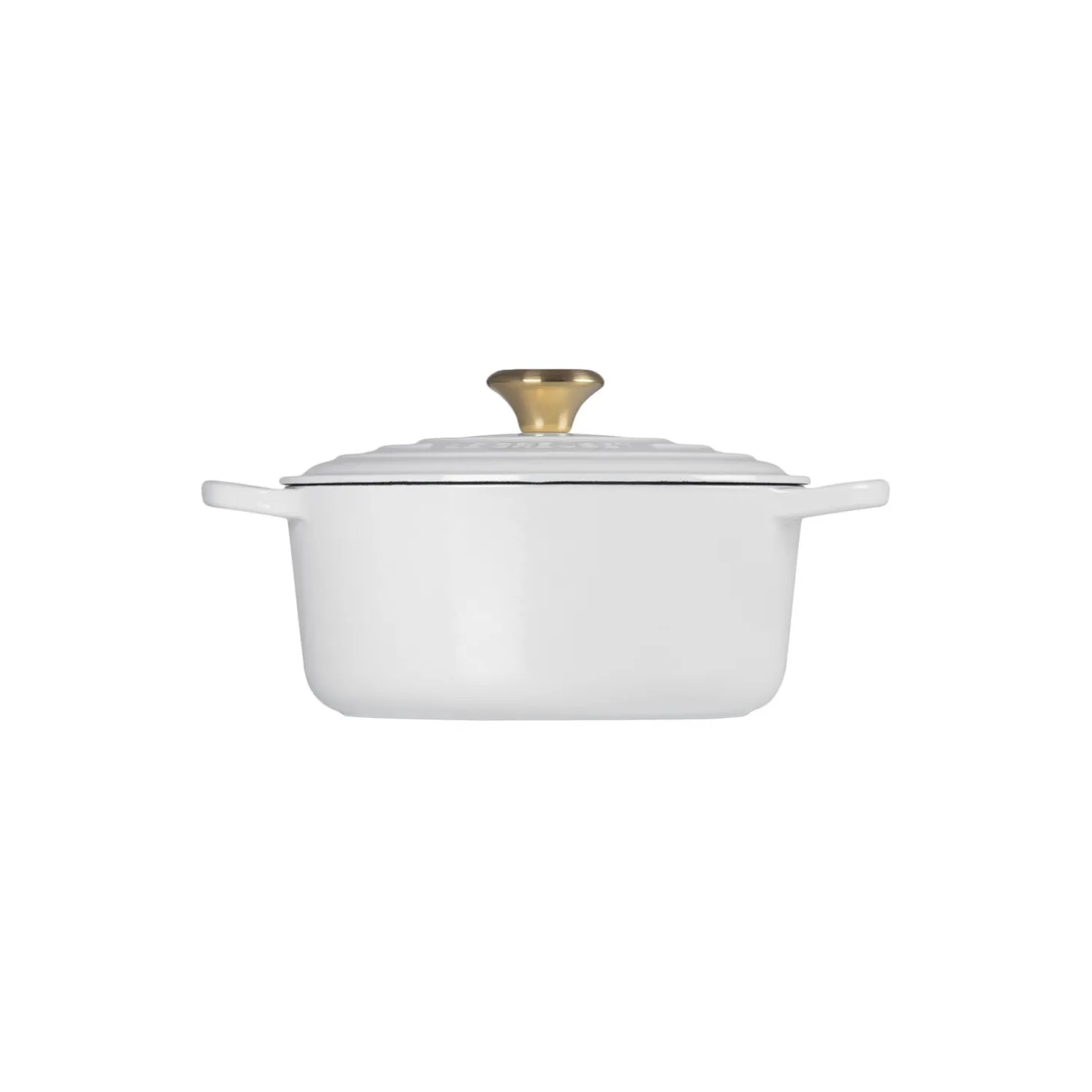 Signature støpejern rund gryte Ø 24 cm, white