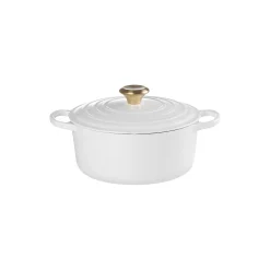 Signature støpejern rund gryte Ø 24 cm, white