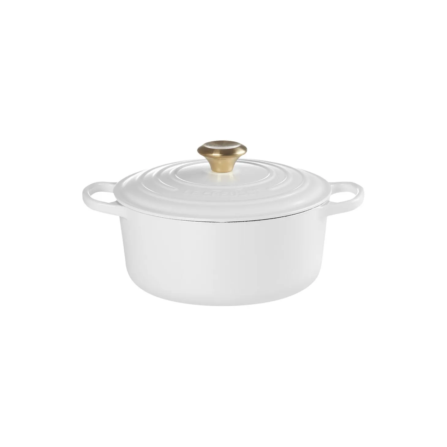 Signature støpejern rund gryte Ø 24 cm, white