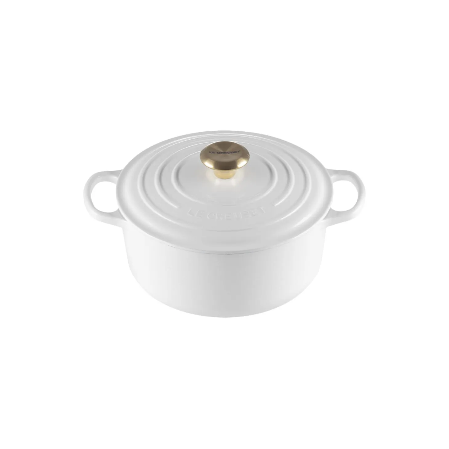 Signature støpejern rund gryte Ø 24 cm, white