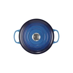 Signature støpejern rund gryte Ø 24 cm, azure blue