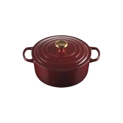 Signature støpejern rund gryte Ø 26 cm, garnet