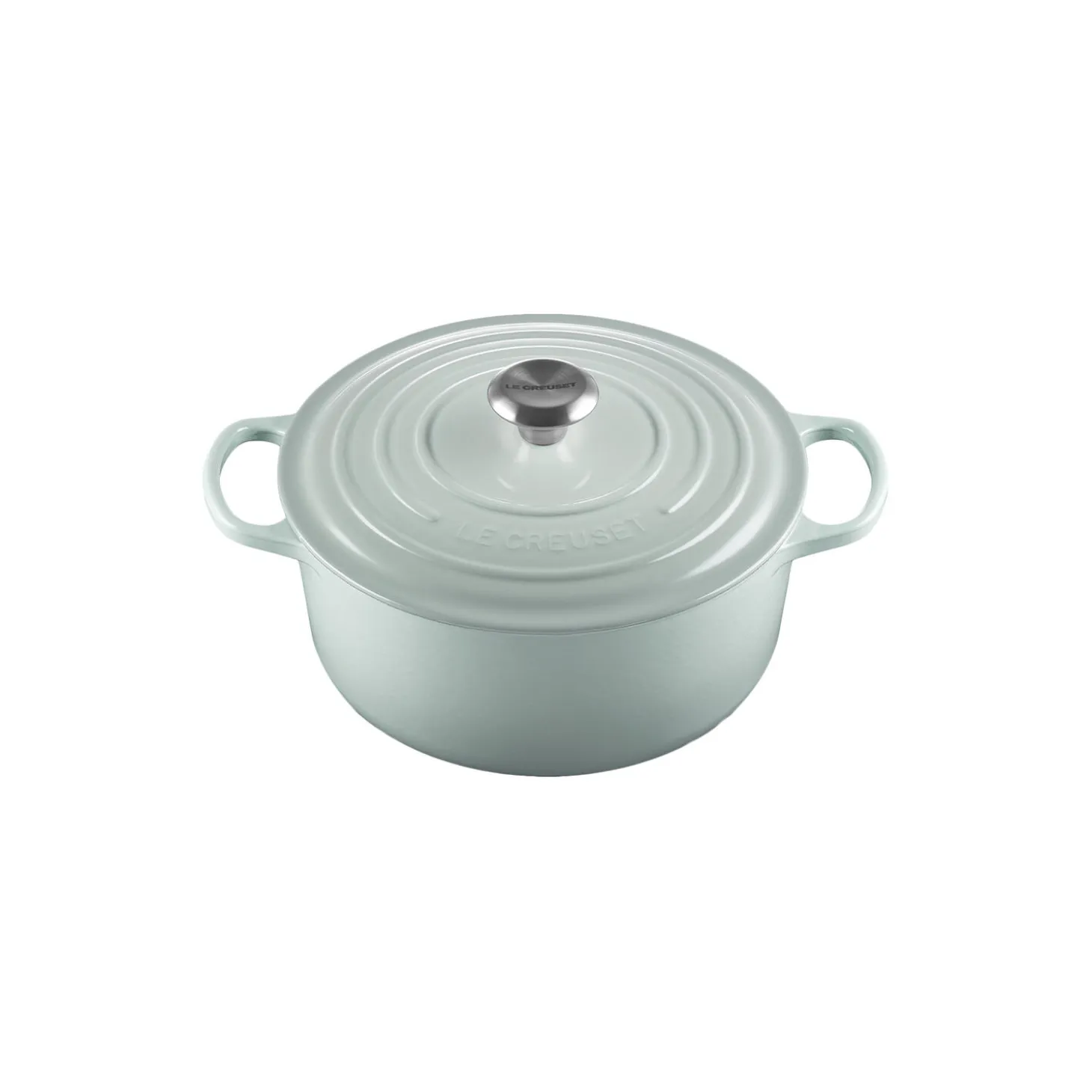 Signature støpejern rund gryte Ø 26 cm, sea salt