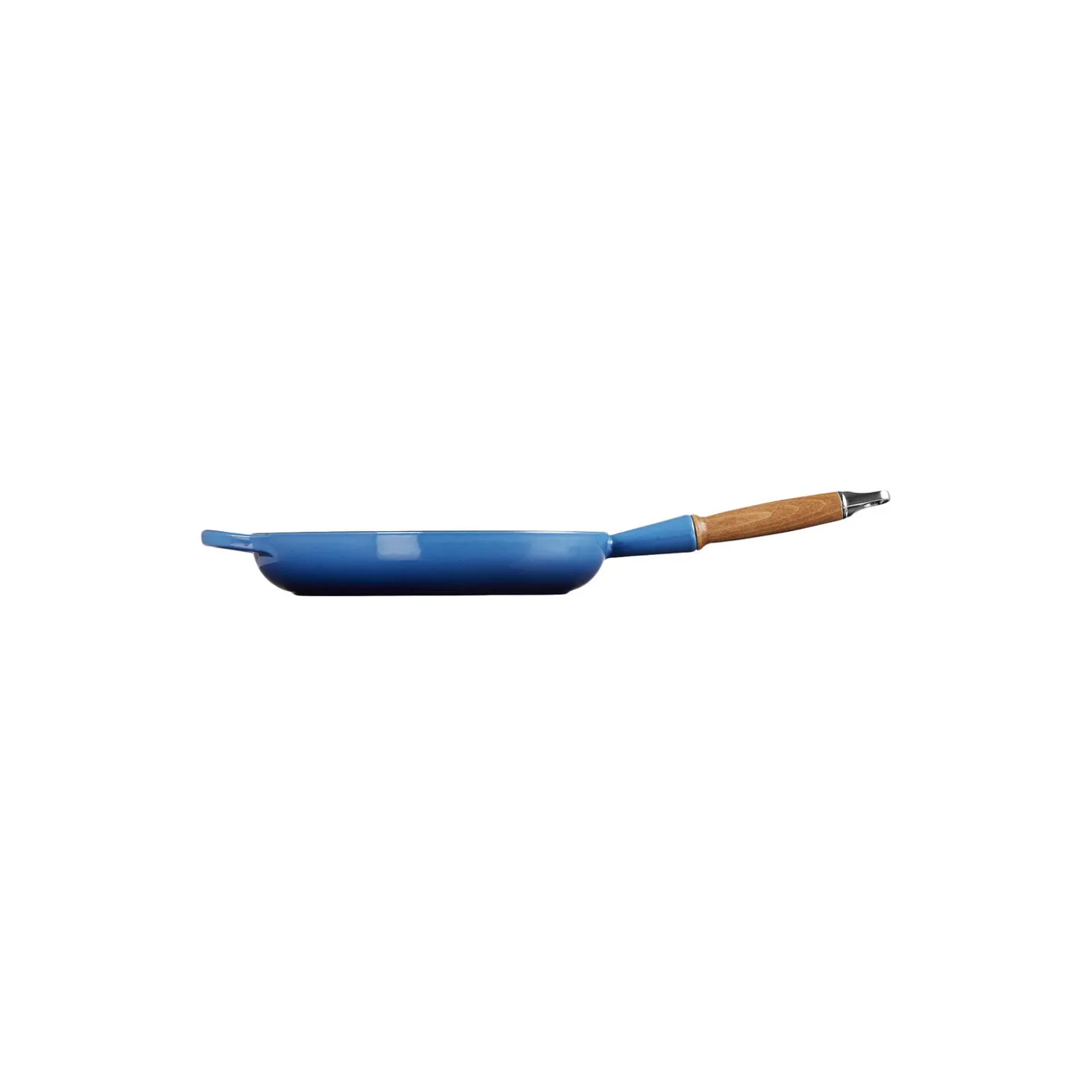 Signature støpejern stekepanne med trehåndtak Ø 28 cm, azure
