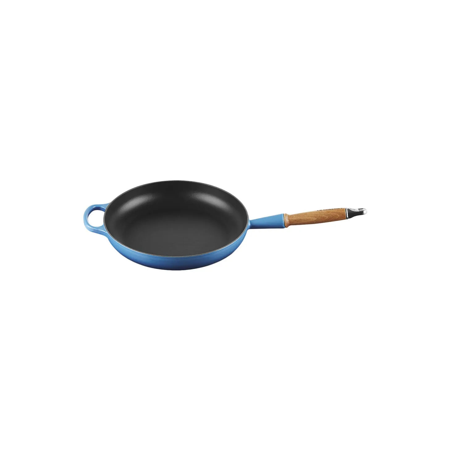 Signature støpejern stekepanne med trehåndtak Ø 28 cm, azure