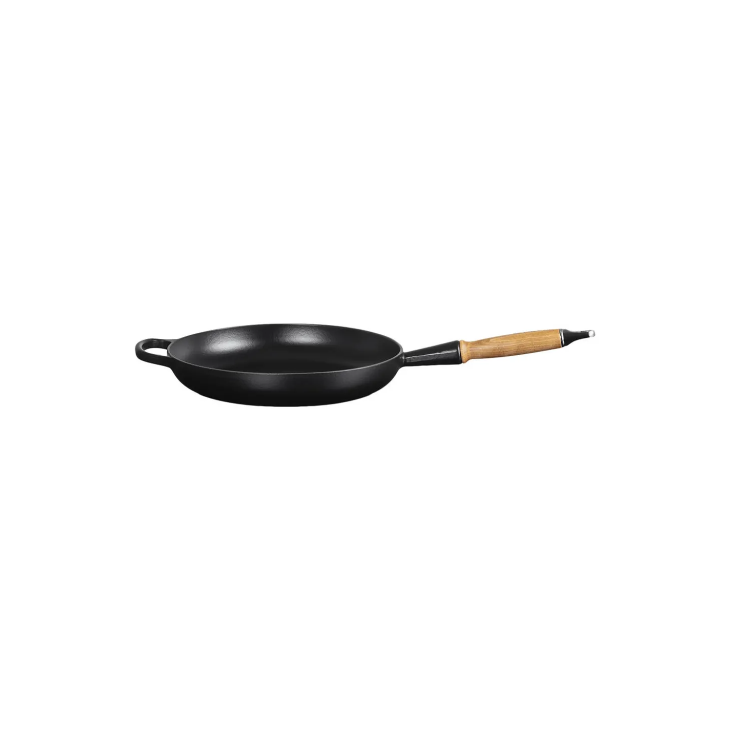 SIgnature støpejern stekepanne med trehåndtak Ø 28 cm, matte black