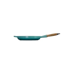 Signature støpejern stekepanne med trehåndtak Ø 28 cm, bleu riviera