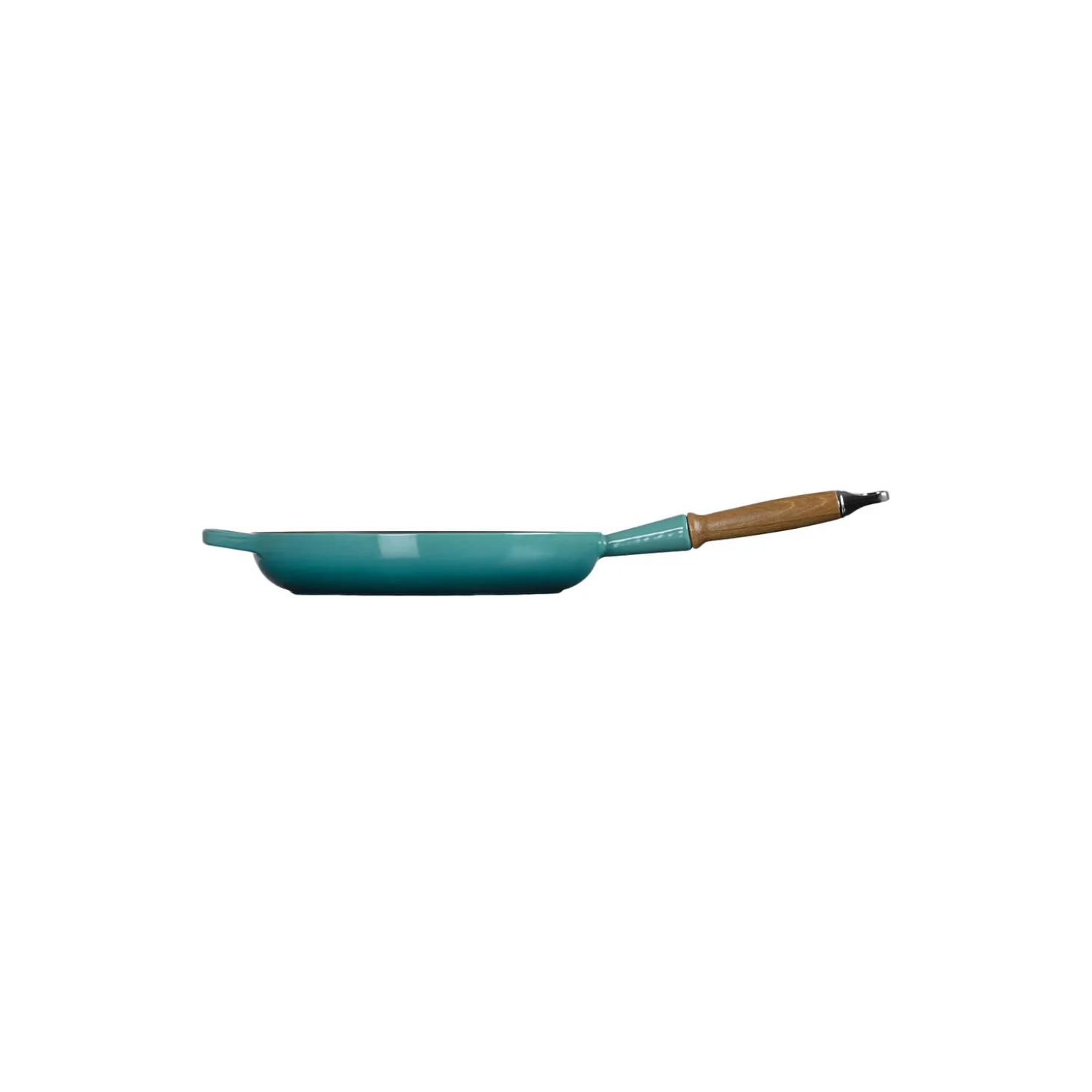 Signature støpejern stekepanne med trehåndtak Ø 28 cm, bleu riviera
