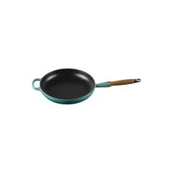 Signature støpejern stekepanne med trehåndtak Ø 28 cm, bleu riviera