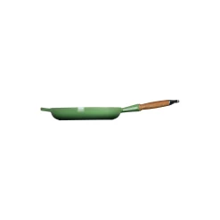 Signature støpejern stekepanne med trehåndtak Ø 28 cm, bamboo green