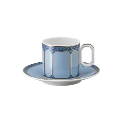 Signum Espresso kopp med underkopp, azur