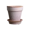Simona RAW Ø 16 cm krukke med underfat, rosa