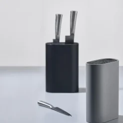 Single knivblokk, black