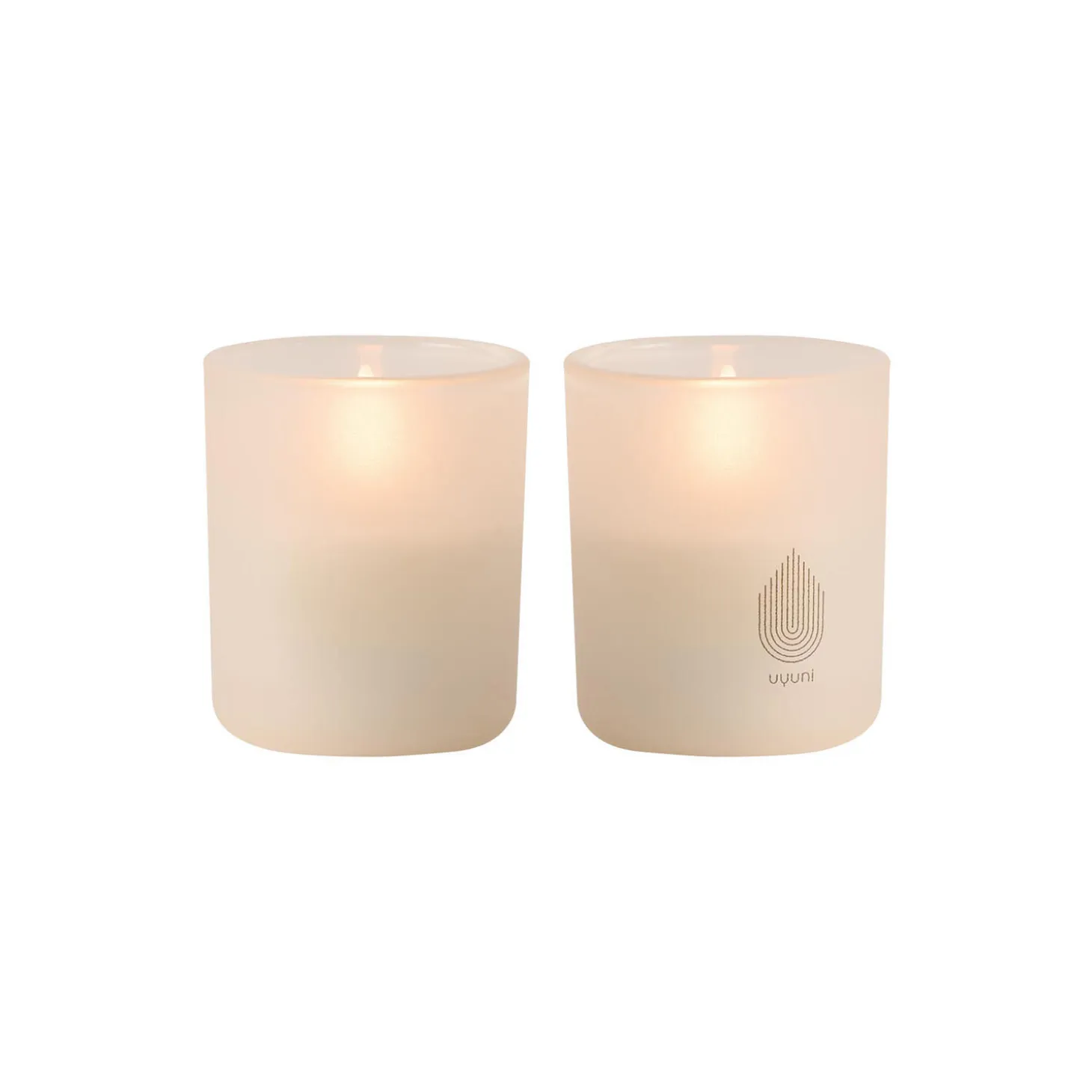 Stearinlys i glass 2-pk, vanilla