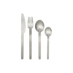 Stelo Bestikksett med 4, brushed stainless steel