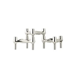 STOFF Nagel BMF lysestake 3 stk., krom