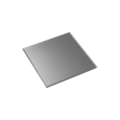 Stoff Nagel kvadratisk glassplate, røyksort