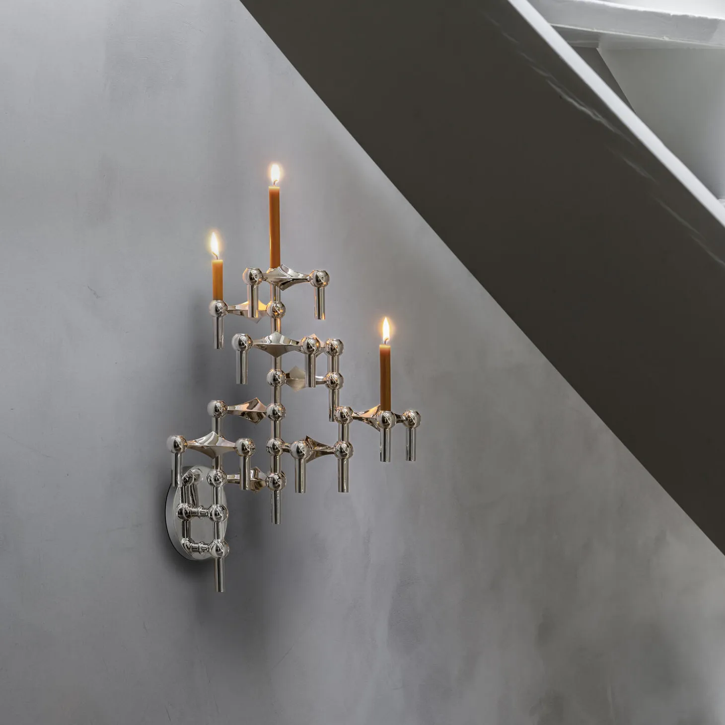 STOFF Nagel vegglysestake, krom